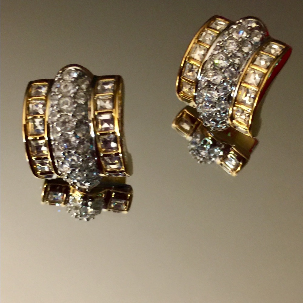 Swarovski Crystal Earrings, 14k posts